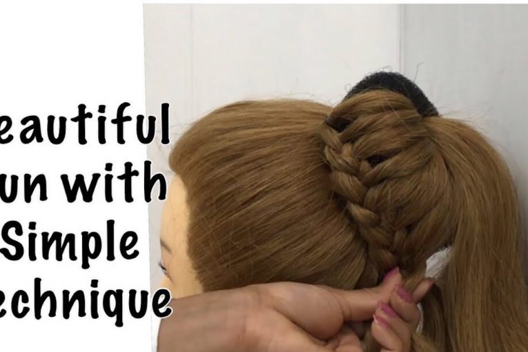 New bun hairstyle for wedding and party | trending hairstyle | party hairstyle