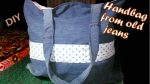 How to make a handbag from old jeans