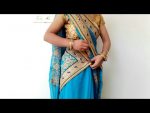 How to wear Designer Blue Saree like Rajasthani Style — 2019