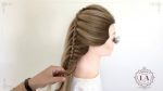 #2 быстрая прическа с плетением  Текстура /Hairstyle weaving
