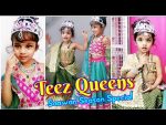 Hariyali Teez | Sawan Special | Teez Queen Fancy Dress | Little girls Green Lahenga Ojasyaa Fashion