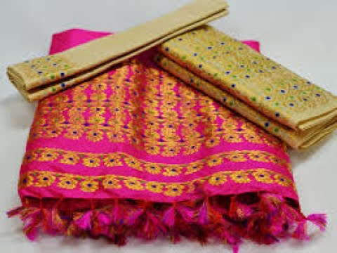 Assam Muga Saree Collections || Pure Silk Golden Muga Silk Saree fashion