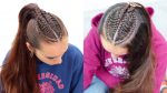 FANCY HALF UP or PONYTAIL with Cornrows | Trencita Johnson