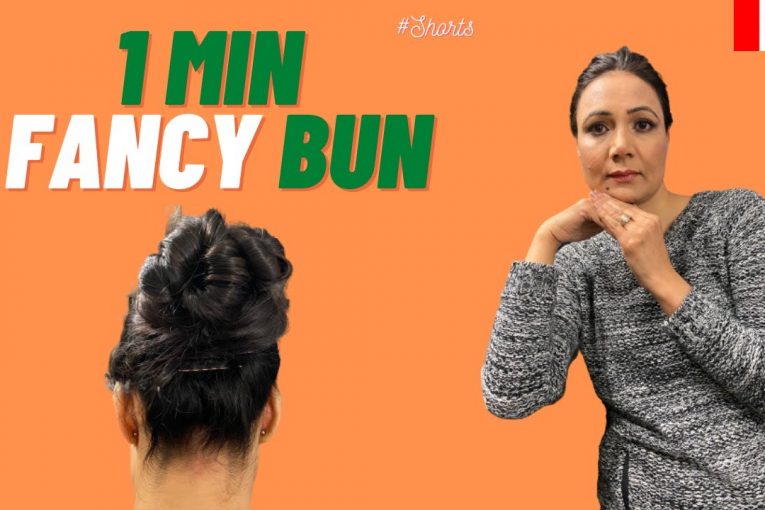 1 MIN Fancy Bun (Juda) for Long Hair #Shorts