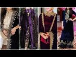 Velvet dresses design|velvet frock design|velvet suit design 2020|velvet shawls|fancy velvet dresses