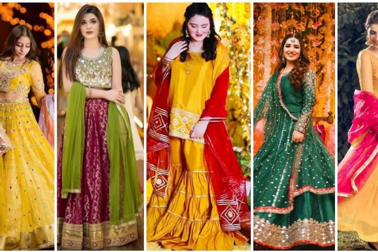 Latest Mehndi Dresses | Mehndi dress Designing Ideas|Mehndi Dress colour combination for Bridesmaids