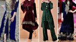 Fancy velvet dress design new collection || Short frock,long shirt,party wear ideas.