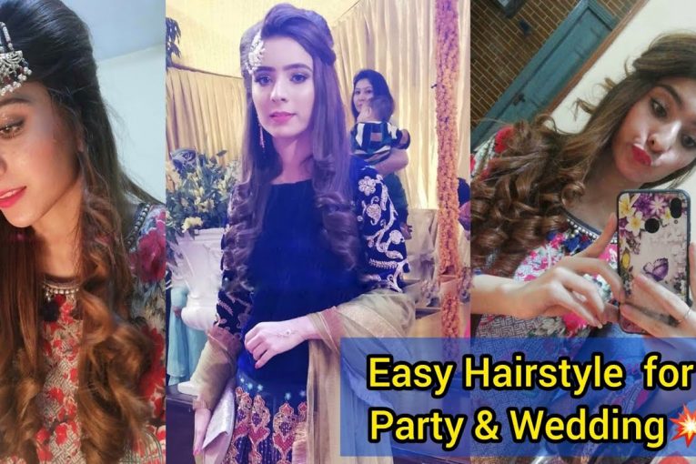 Best wedding hairstyle | How to do curls with flat iron | Simple & Easy hairstyle