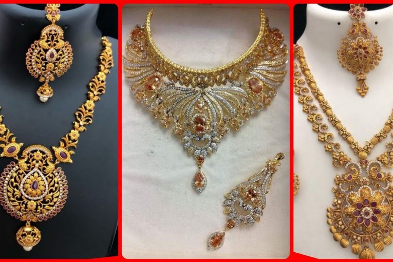 Most attractive fancy jewellery/new classic gold bridal jewellery design