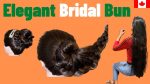 Easy Bridal Juda Natural Hairstyles for Long Hair | Fancy Bun Hair Tutorial