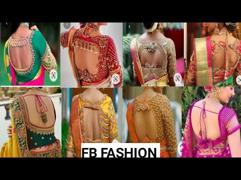 Trendy Bridal back neck blouse //back neck blouse//new model blouse design 2021