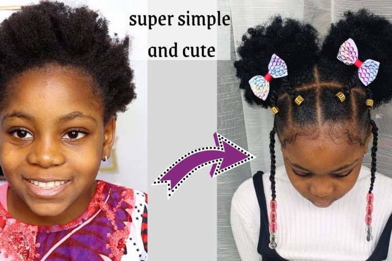 Perfect Hairstyle For Any Occasion . Hairstyle for Toddlers/kid/little black Girls with short Hair