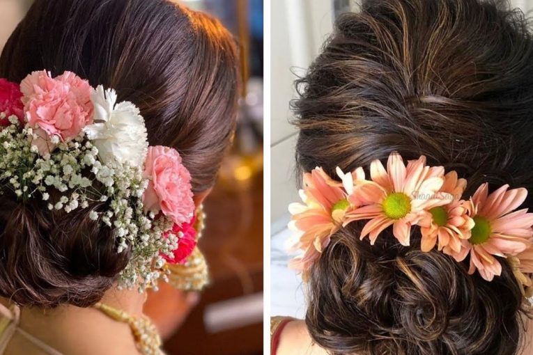 फूल वाले juda ke hairstyle ideas || Flower  bun hairstyle designs ideas 2021