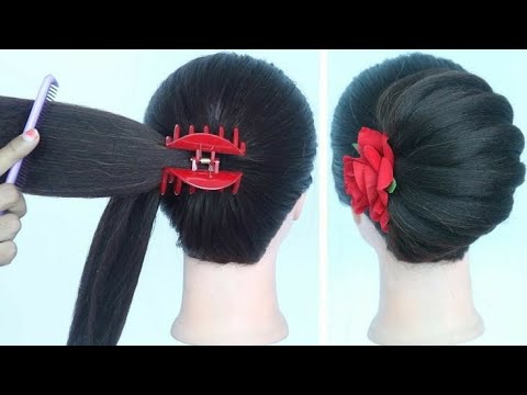 Beautifull Jura For Wedding Guest | Latest Jura Hairstyles Using Bun | New Hairstyle |