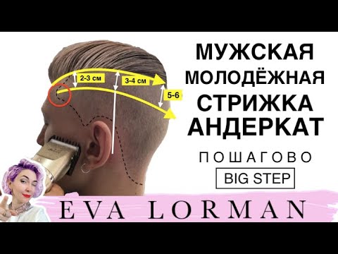 Как стричь МУЖСКИЕ СТРИЖКИ! Модная Мужская Стрижка АНДЕРКАТ! Стрижки Пошагово!