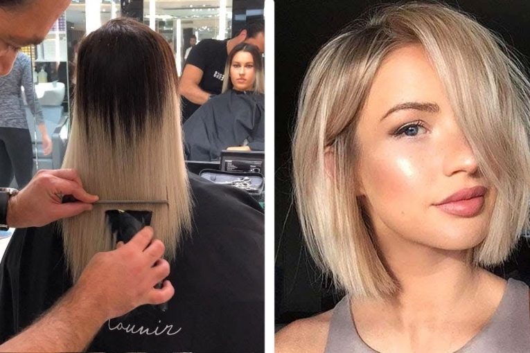 Короткие стрижки Профессиональная Стрижка Боб Каре  Short Haircuts  Professional Haircut Bob Kare