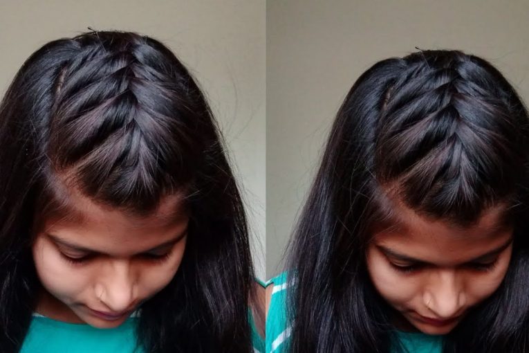 Middle French Braid Hairstyle l Stylish Hairstyle For Teenage Girls l College Hairstyle l Hairstyle