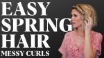 Messy Waves On Short Hair | SPRING HAIR TUTORIAL