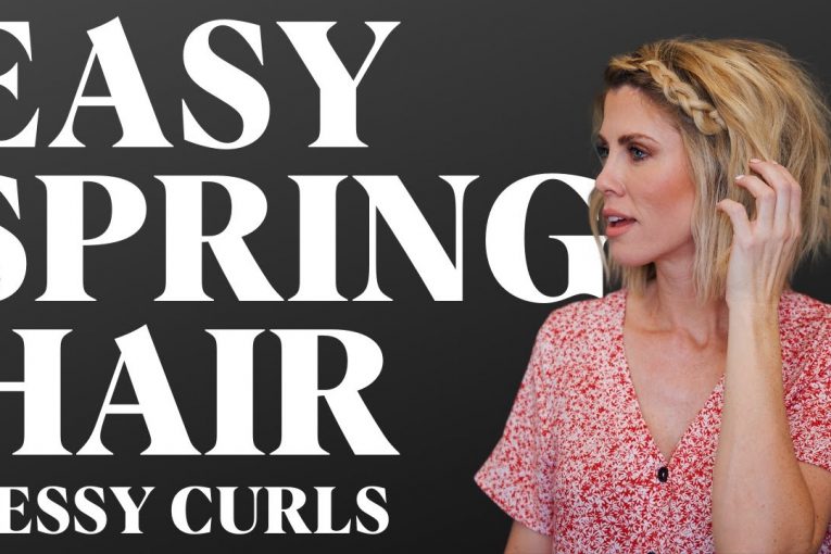 Messy Waves On Short Hair | SPRING HAIR TUTORIAL