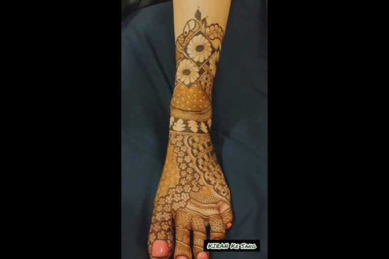 #mehndi#dridalmendmost beautiful Feet mehndi design 2020/ Simple Foot Mehndi Design/Easy Leg mehndi