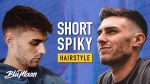 Spiky Textured Quiff Hairstyle | Short Mens Hair 2021