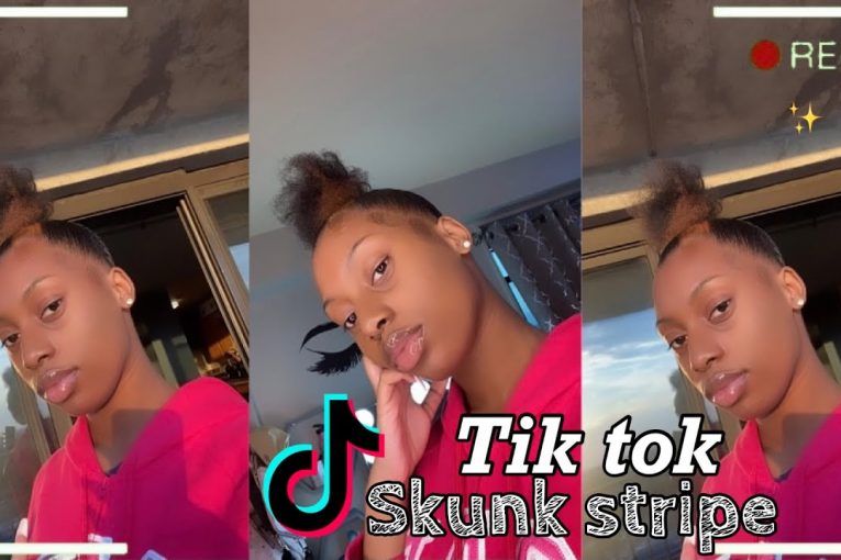 HOW TO DO : VIRAL TIK TOK SKUNK-STRIPE !!!