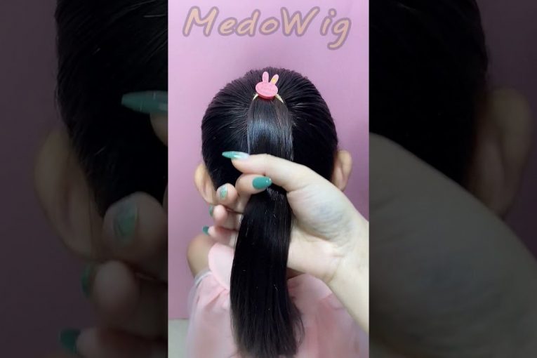 Fancy high ponytail braid tutorial. -0583