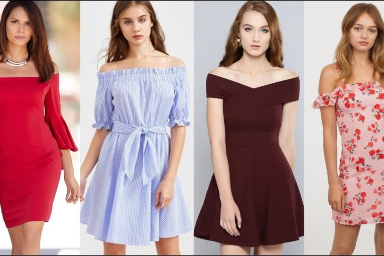 Latest Off Shoulder Western Dresses | Western Midi Frock | Dress Styles