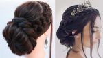 fancy updo hairstyle for gown | wedding gown hairstyle | party hairstyle | wedding hairstyle