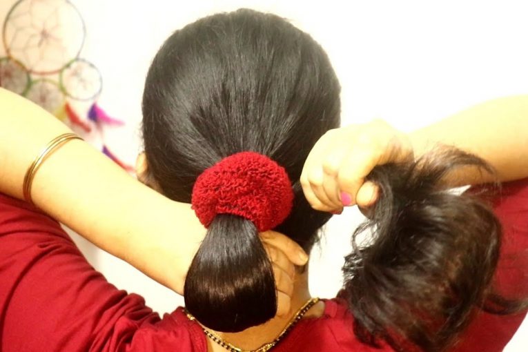 Beautiful trendy bun hairstyle for ladies with saree,gown,dress / updo hairstyles