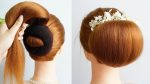 Easy Summer Hairstyles With Donut Bun | Prom Hairstyle For Long Hair | Simple Hairstyle Wedding
