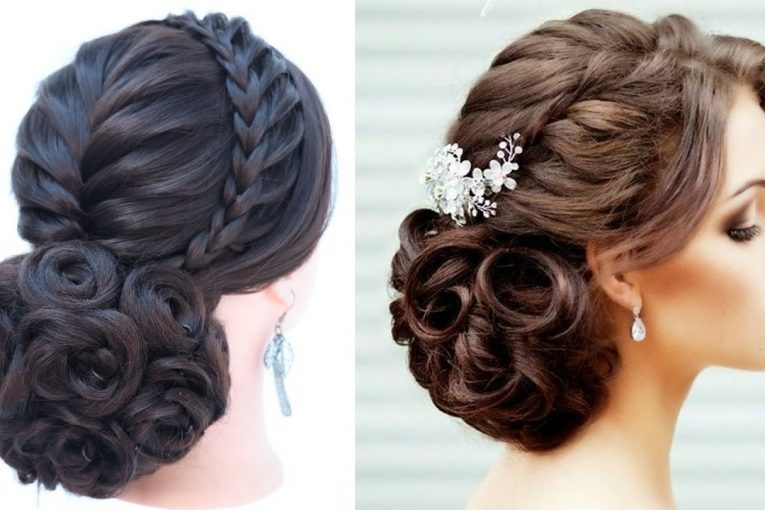 trendy updo hairstyle for wedding gown | hairstyle for engagement | juda hairstyle | party hairstyle