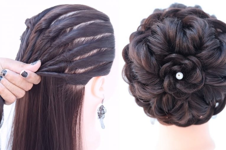 beautiful and unique juda hairstyle for bridal | bun hairstyle | hairstyle for ladies | hairstyle