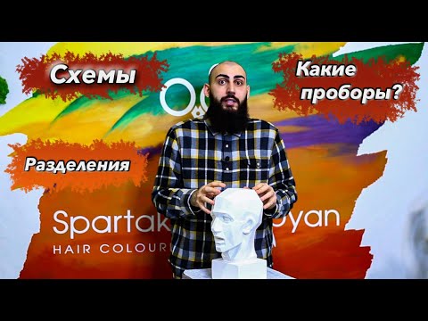 СХЕМЫ | РАЗДЕЛЕНИЯ | ПРОБОРЫ  в сложных окрашиваниях