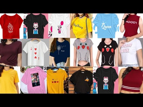 stylish t-shirt design | fancy trendy tops | latest collage girls t-shirt top design 2021 | t-shirts