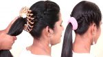 2 Quick And Easy Ponytail Hairstyles | Running Late Ponytail Hairstyles | Hairstyle Tutorials