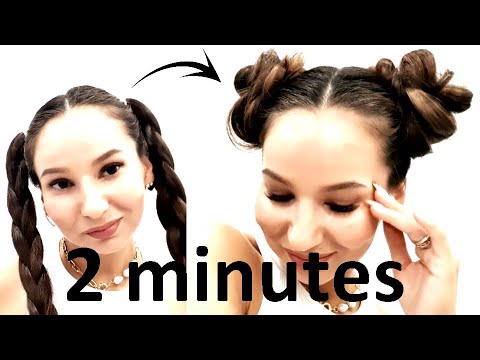 ПРИЧЕСКА за 2 МИНУТЫ.   FAST HAIRSTYLE in 2 minutes.