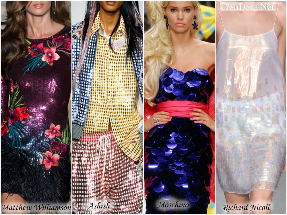 Модные ткани 2015 с пайетками