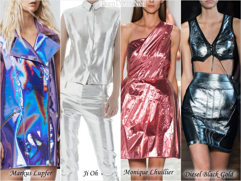 Металлик - модные ткани 2015 года