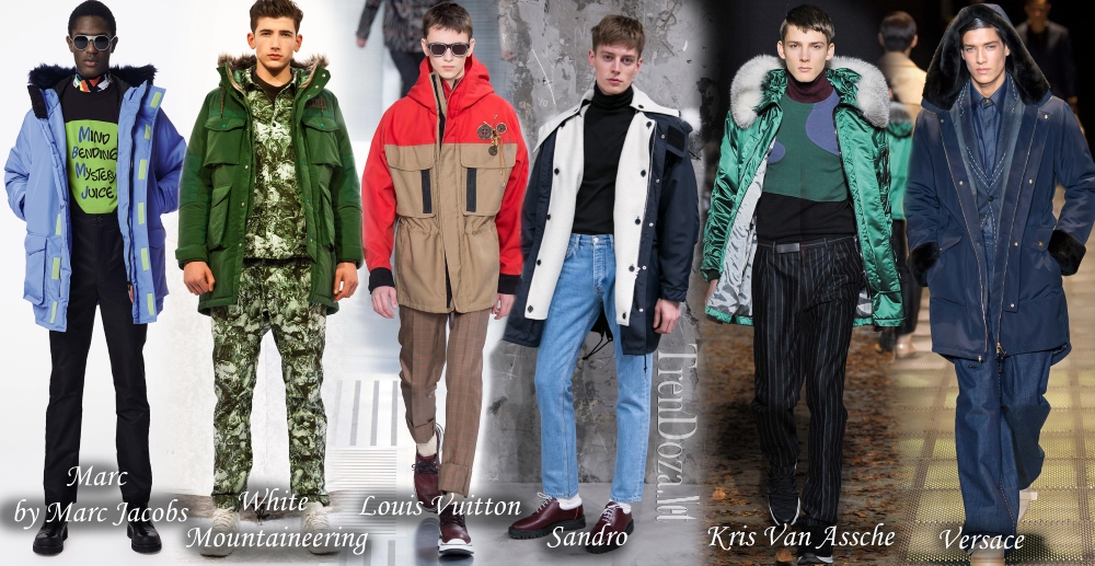 Фасон "Парка" в моде на мужские куртки 2015 2016