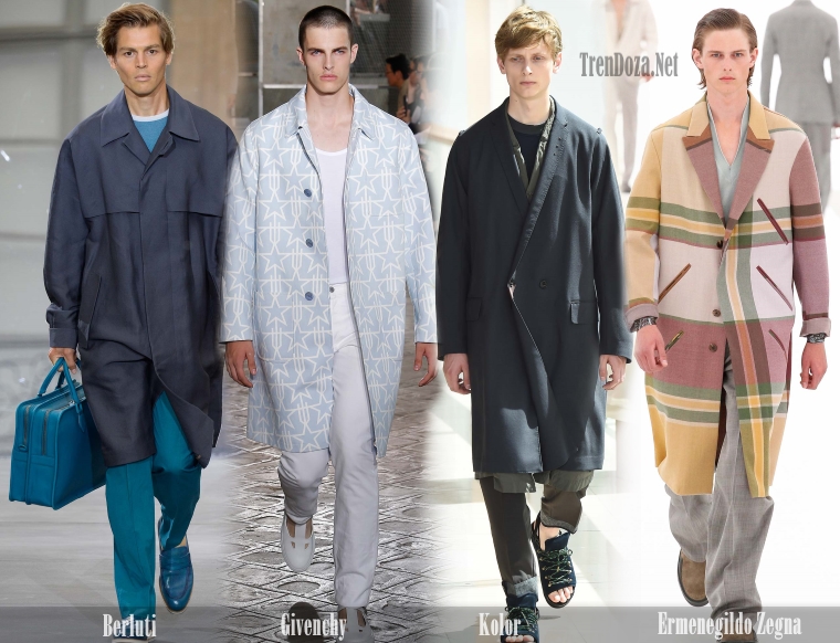 Крупные мужские фасоны весеннего пальто 2016