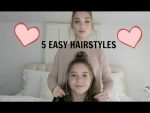 5 Easy Hairstyles !!