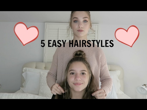 5 Easy Hairstyles !!