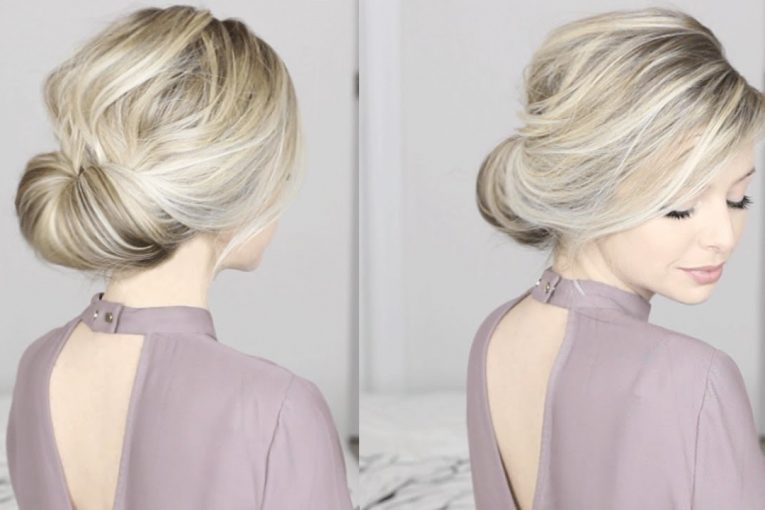 EASIEST Updo ever! Super simple & perfect for long, medium & shoulder length hair