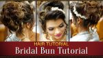 Step By Step Indian Bridal Bun Hairstyle Tutorial Video | Bridal Hairstyles for Asian Wedding