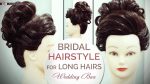 Bridal Hairstyle Wedding  Bun Tutorial For Long Hair | Step By Step Wedding Hair Bun Updo Tutorial