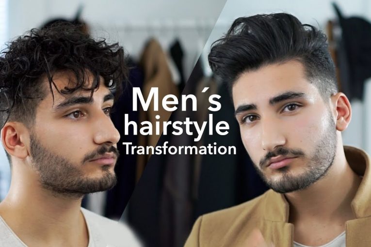 Men’s hairstyle transformation |  Curly and straight  |  Styling tutorial 2017