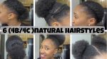 6 Natural Hairstyles On Short/Medium Hair (4b/4c)