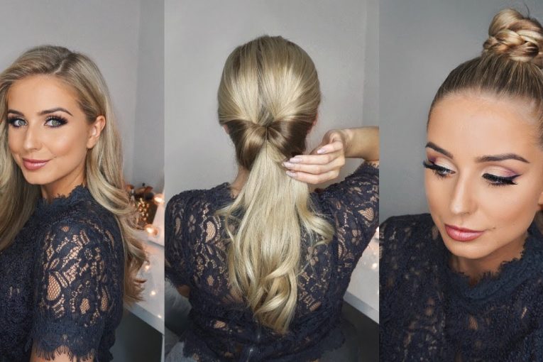 3 EASY & FANCY HAIRSTYLES