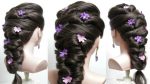 Easy bridal prom hairstyle for long hair tutorial